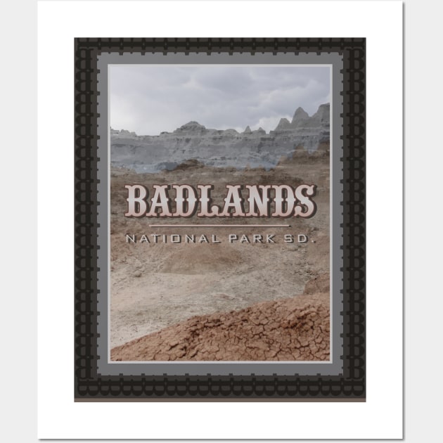 Badlands Stamp Wall Art by Northofthepines